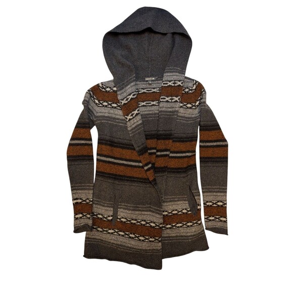 Toad & Co Sweater M Gray Brown Heartfelt Hoodie Cardigan Merino Wool ($220) - Picture 1 of 2